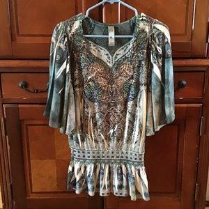 Rhinestone blouse